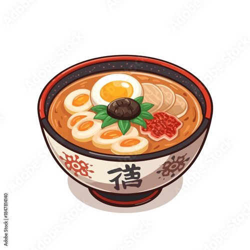 Soup Cartoon Design Very Delicious