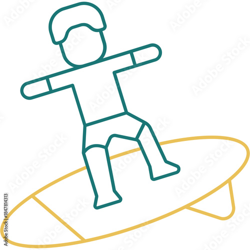 Surfing Icon