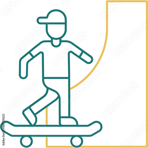 Skateboarding Icon