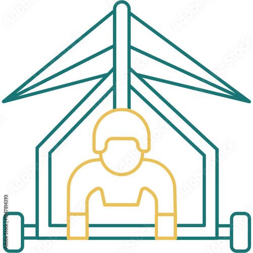 Hang Gliding Icon