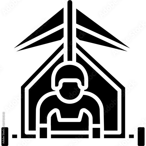Hang Gliding Icon