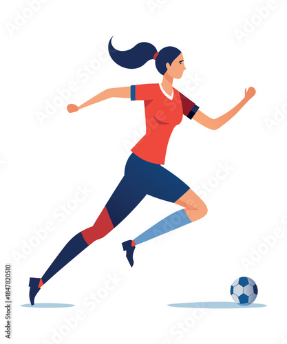 football player running with ball silhouette vector art illustration
