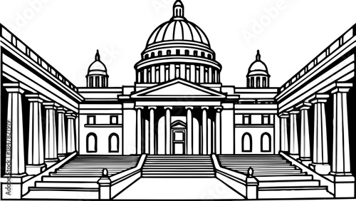 Very beautiful interior view of the Wisconsin State Capitol in Madison, showcasing elegant architecture, grand columns, ornate details, and a sense of historic civic importance within a spacious hall.