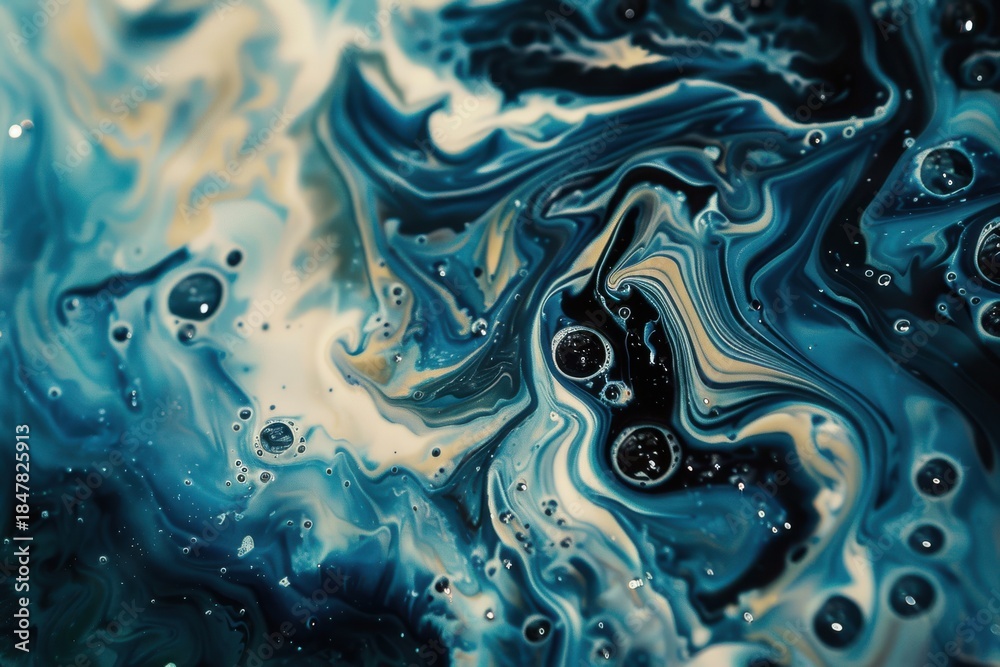 Obraz premium Swirling Fluid Art Patterns Background