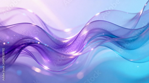 Abstract wave pattern with vibrant purple and blue colors