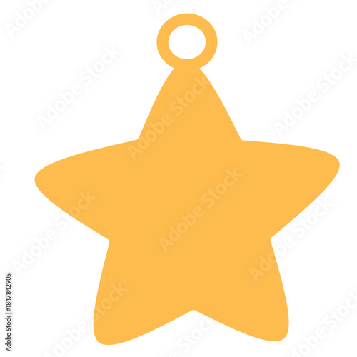 Star shaped pendant icon