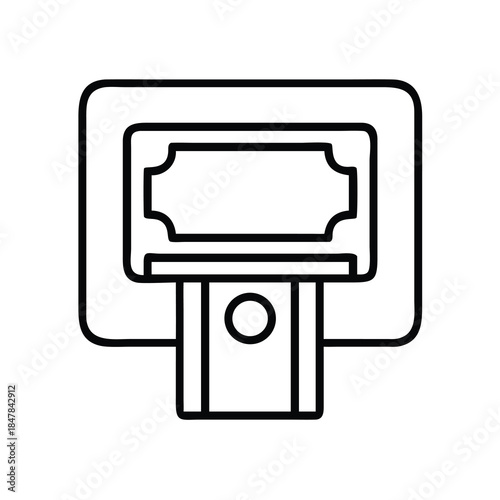 Money Dispenser Icon: ATM, Cash, and Banking Symbol