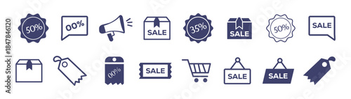 Set of Sale tags collection. Special offer, big sale, discount, best price, mega sale banner set.  sale tags and labels. Shopping stickers and badges vector mockup.