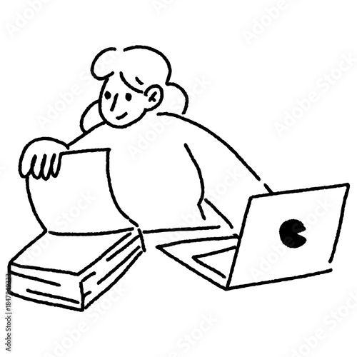 startup doodle illustration character