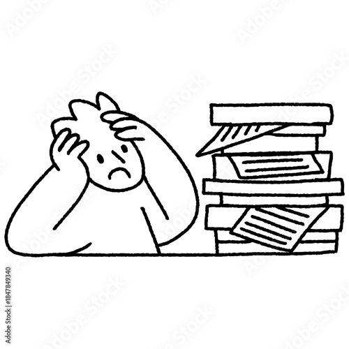 startup doodle illustration character