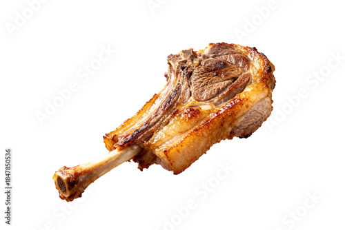 [Transparent Background PNG]Roasted Lamb Rack with Crispy Skin and Juicy Meat