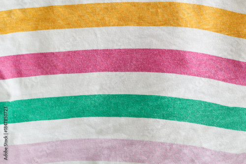 striped yellow white magenta and green fabric texture
