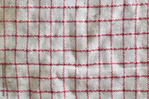 texture of red and white fabric