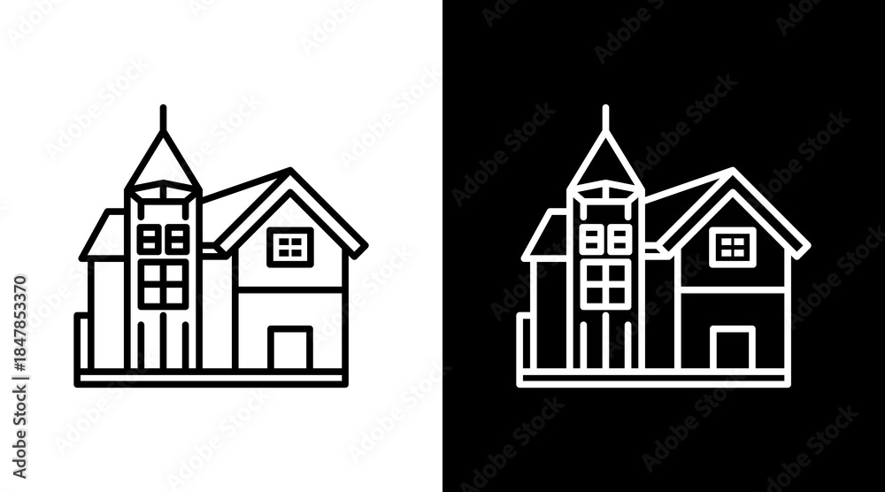 Fototapeta premium Historic District Icon