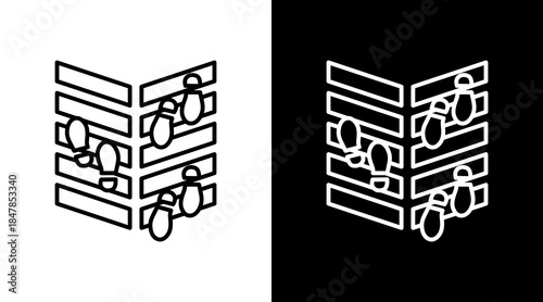 Pedestrian Path Icon