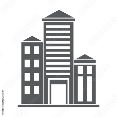 office building icon vector illustration
