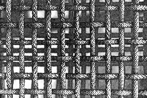 ROPE NET - Geometric pattern made of sisal line