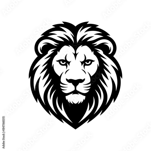 Wallpaper Mural Lion head silhouette vector illustration  logo, Isolated  lion logo set, Royal king lion crown symbols, Silhouette wild roaring lion king head  tattoo set, lions head black and white sketch design Torontodigital.ca