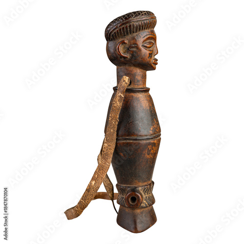 wooden statue of a man