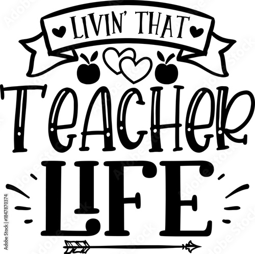 Teacher's Lifestyle: An illustrative graphic encapsulates the joyful essence of a teacher's life. Embellished with creative elements, it evokes the spirit of educators