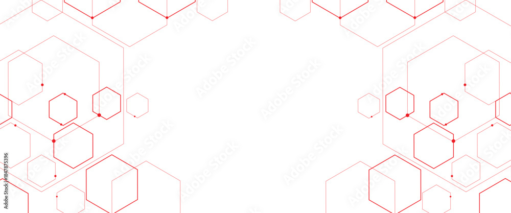 Obraz premium Vector hexagons pattern. geometric abstract background with technology or science design png..