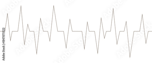 Vector digital ecg heart beat line icon symbol heart beat abstract vector png.. 