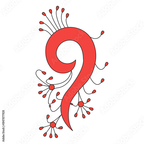 A pair of red acrylic claw hook ear gauge taper hangers.