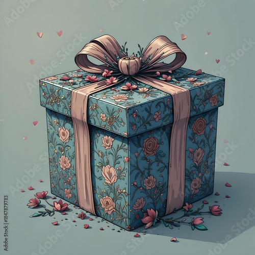 gift box with ribbon