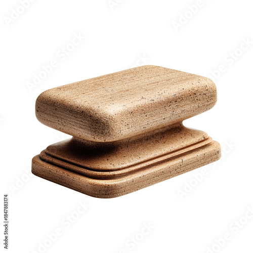 Wooden Hand Tool Used for Smoothing Surfaces During Construction and Craft Work
