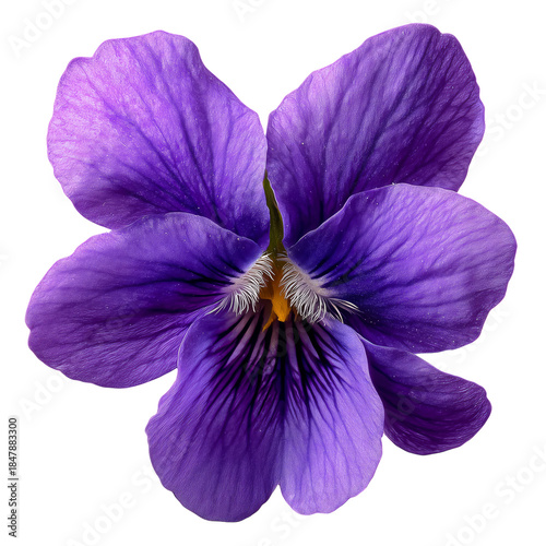 Violet Flower in Close View Showing Detailed Petals and Structure in Natural ...