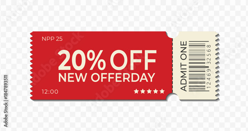 Concert ticket template offerday paper admit pass entry token modern printable design