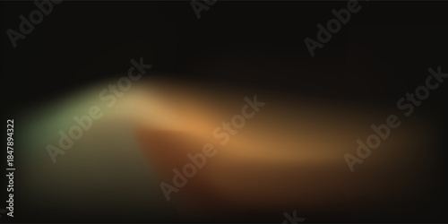 Black noise seamless gradient pattern with golden light leak bg. Festive vector illustration with watercolor effect and paper texture. Modern Blurred abstract concept