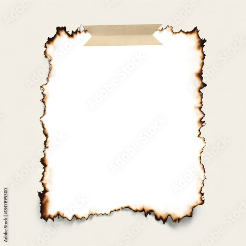 burnt paper frame