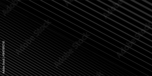 Black oblique straight line background. Masculine dark linear abstract wallpaper. Elegant luxury striped gradient texture. Modern abstract Grey diagonal lines backdrop. Vector