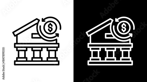 Public Finance Icon For Design Elements