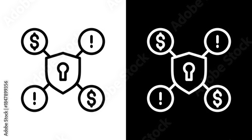 Fintech Security Icon For Design Elements