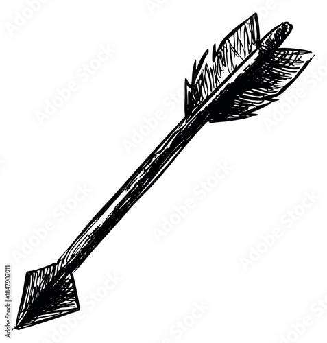 Hand drawn arrow illustration
