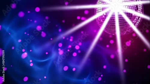 Vibrant disco ball in a cosmic dance