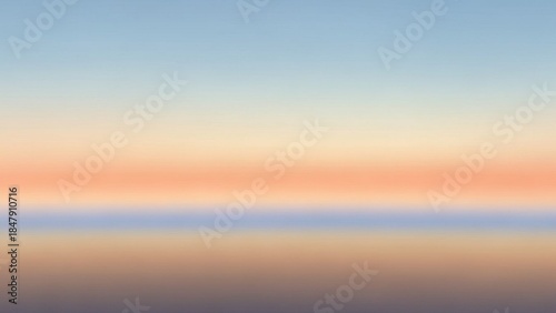 Calm horizon at sunset