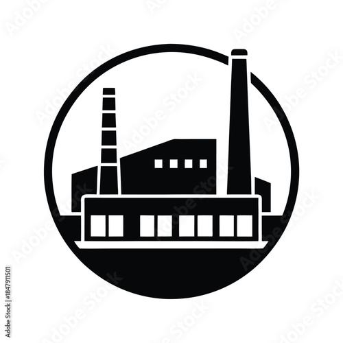paper mill industrial background icon
