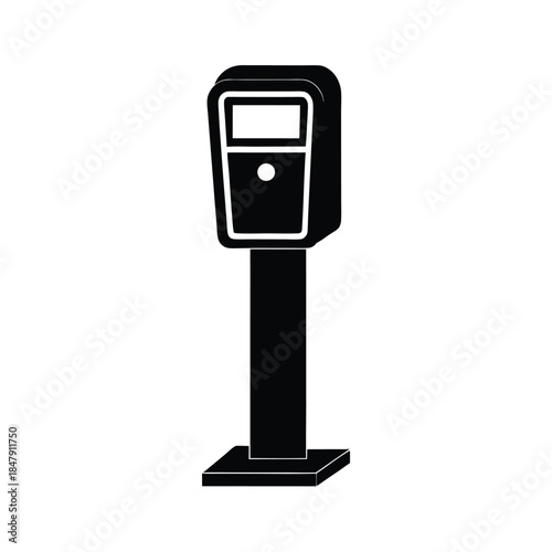 smart parking meter device icon