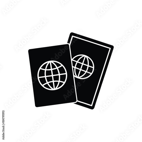 passport visa travel symbol icon