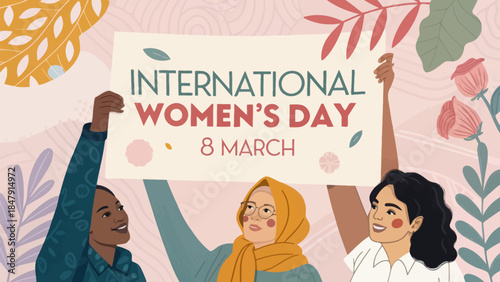 International Women Day Celebration Graphic Element