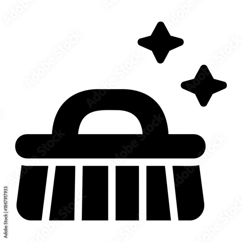floor brush Solid icon
