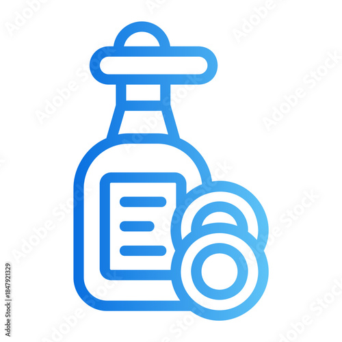 dishwashing liquid Line Gradient Icon