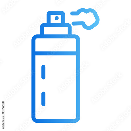 disinfectant bottle Line Gradient Icon