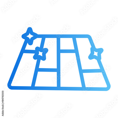 floor Line Gradient Icon
