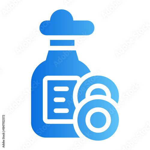 dishwashing liquid Line Gradient Icon