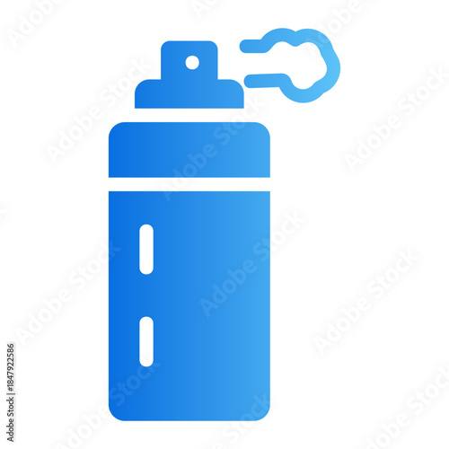 disinfectant bottle Line Gradient Icon