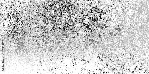 Abstract grunge stipple dots halftone gradient background texture. Black Grainy Texture Isolated On White. Panoramic Background. Distressed uneven grunge background. rough, textured, distressed, paint